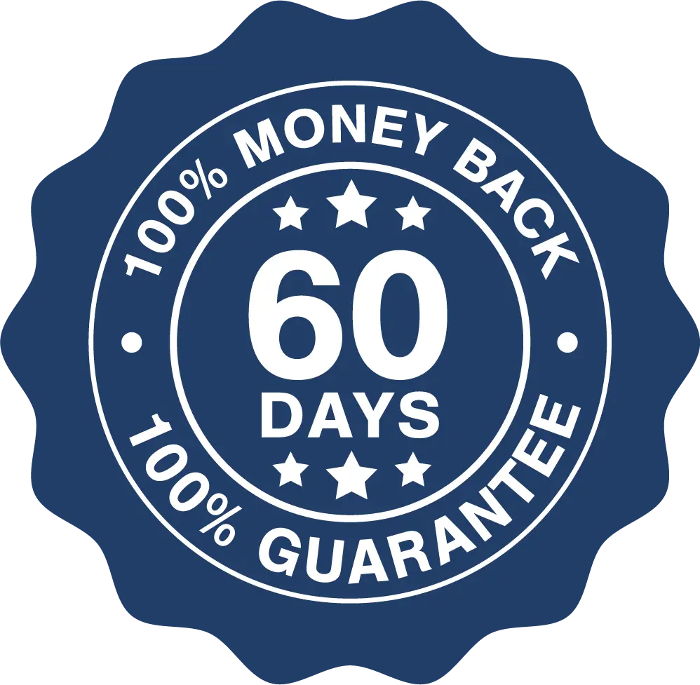 NerveCell 60-day 100% money-back guarantee badge