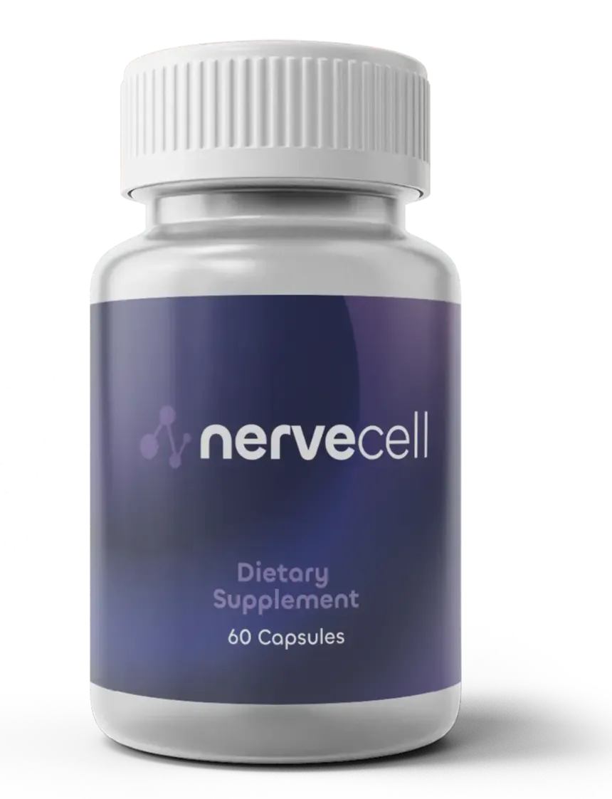 NerveCell bottle - botanical nerve health supplement made in USA